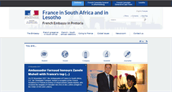 Desktop Screenshot of ambafrance-rsa.org