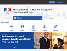 Tablet Screenshot of ambafrance-rsa.org